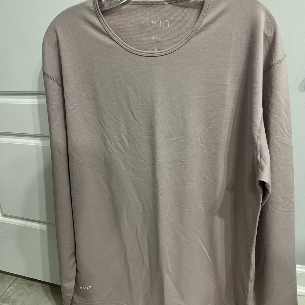 BYLT Basics Long Sleeve Tee - Dusty Mauve